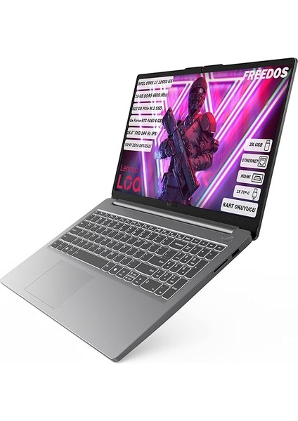 Loq Intel Core I7 12650HX 16GB 512GB SSD RTX4050 Freedos 15.6" Fhd Taşınabilir Bilgisayar 83LK002VTR fırsatları