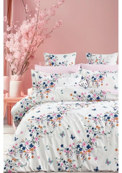 Jungle Pembe Ranforce %100 Pamuk Tek Kişilik Nevresim Takımı Lastikli Çarşaflı