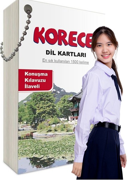 Korece Öğreten Eğitim Seti (Kitap ve Ezber Kartları) modelleri