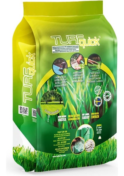 Sunshine Hot Tohumlu Çim Rulosu 10 M2 Organik Gdo'suz