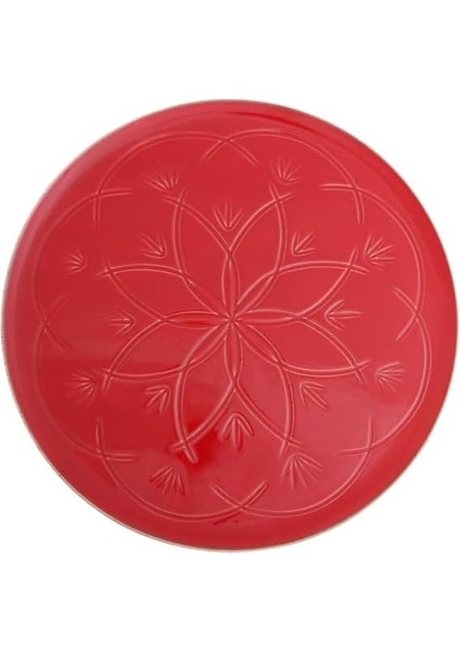 Christina Kırmızı Düz Tabak 32CM