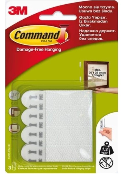 17202 Cırt Cırt Bant, Küçük Boy, Iz Bırakmaz, Güçlü Yapıştırıcı