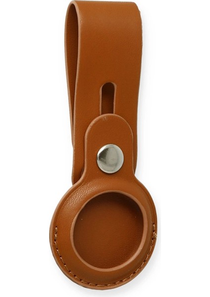 Airtag Askılı Deri Kılıf - TABA-(5796) - N827J785-M90827