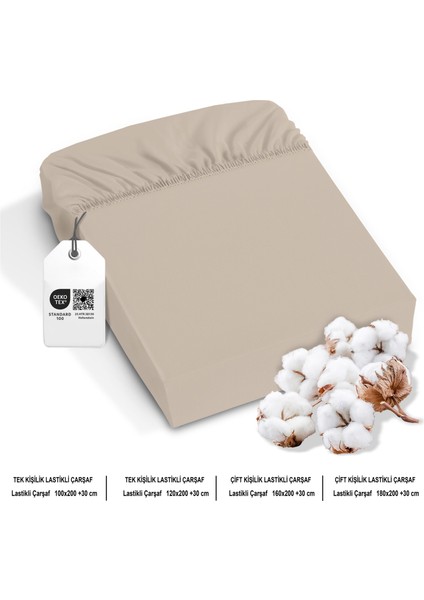 %100 Pamuk Bambu Lastikli Çarşaf