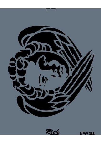 Rich New Seri N-388 Stencil 35X25 cm