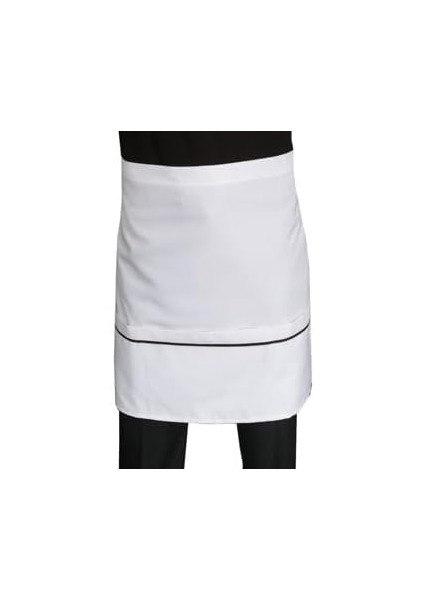 Önlük Biyeli Belden Beyaz