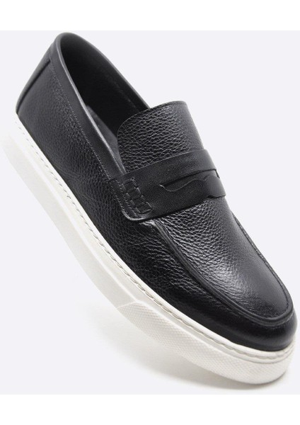 Hakiki Deri Siyah Erkek Günlük Ayakkabı 9808 100 fiyatları