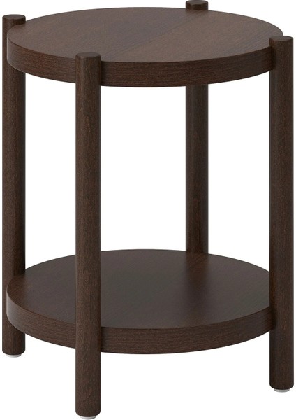 Lısterby Yan Sehpa Koyu Kahve 50 cm