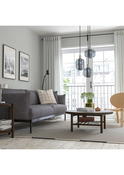 Lısterby Yan Sehpa Koyu Kahve 50 cm fırsatları