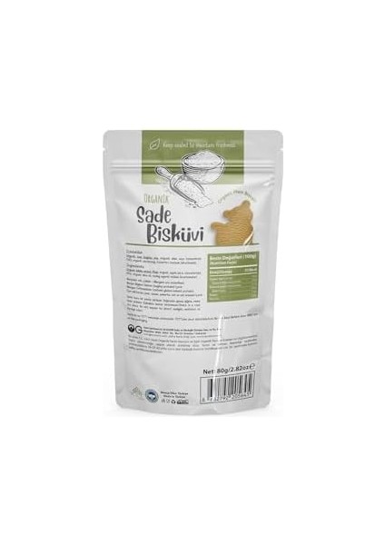 Og Organik Sade Bisküvi 80 gr