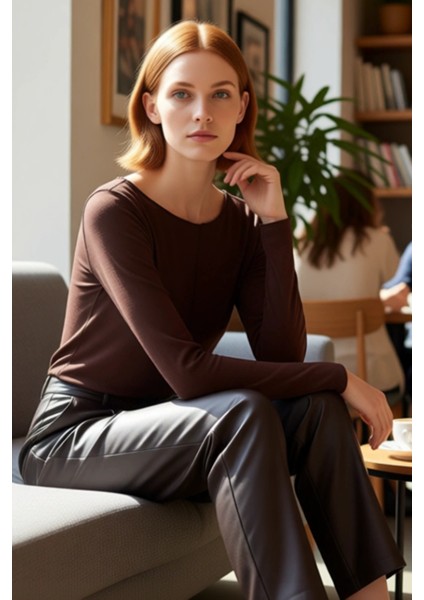 Kadın Düşük Kol Kayık Yaka Nervürlü Crop Triko Bluz Günlük Şıklık Kaliteli Şık Rahat Modern fırsatları