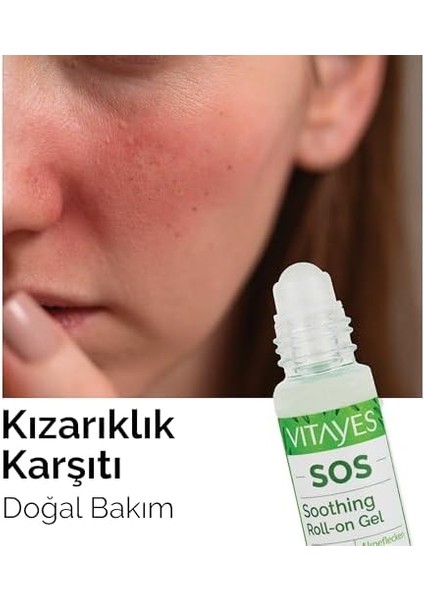 Vıtayes Sos Cilt Serumu - Akne ve Sivilce Önleyici, Siyah Nokta, Cilt Kızarıklığı, Kaşıntı, Sinek Böcek Isırması Karşıtı Onarıcı Çay Ağacı Yağı ve Provitamin B5 Serumu, Üçlü Ambalaj 30 ml