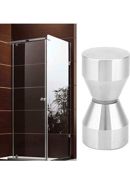 Duş Kapısı Topuzları - Tek Delikli Kapı Kolu 304 Paslanmaz Çelik Cam Kapı Kolu Yuvarlak Çekmece Kulpları Cam Çekmece Topuzları Kapı Çekme Kolu modelleri