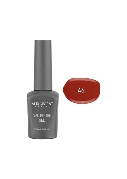 Alıx Avıen Uv Kalıcı Kiremit Kırmızı Jel Oje 46 - Gel Polish - 12 ml modelleri