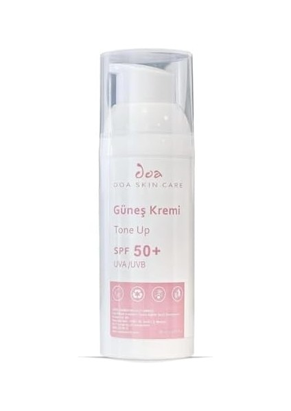 Doa Skin Care Tone-Up Güneş Kremi SPF50+ (60ML), Cilt Tonu Eşitleyici & Kızarıklık Giderici fiyatları
