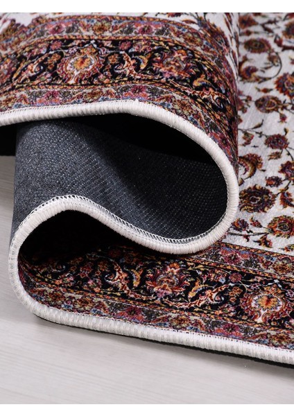 Otantik CL107 Multi Vintage Baskı Halı Silinebilir Yıkanabilir Salon Antre Mutfak Halı Yolluk