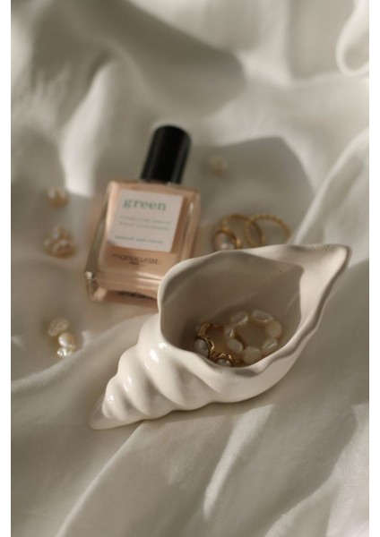 Deniz Kabuğu Mini Aksesuar Tabağı Dekoratif Beton