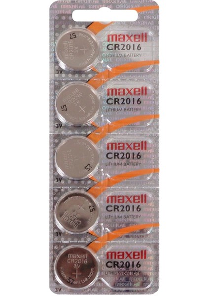 Maxell CR-2016 Lityum Pil 5li 4902580131272