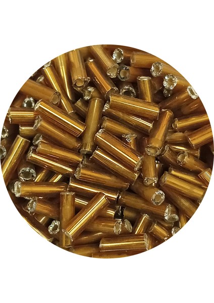 Uzun Boru Kesme Boncuk Çap 2mm Uzunluk 10 mm - 20 Gram - Altın Sarısı - BNC231 fiyatları