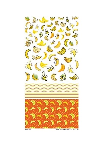 Artikel Muz Tırnak Dövmesi, Tırnak Tattoo, Nail Art, Tırnak Sticker