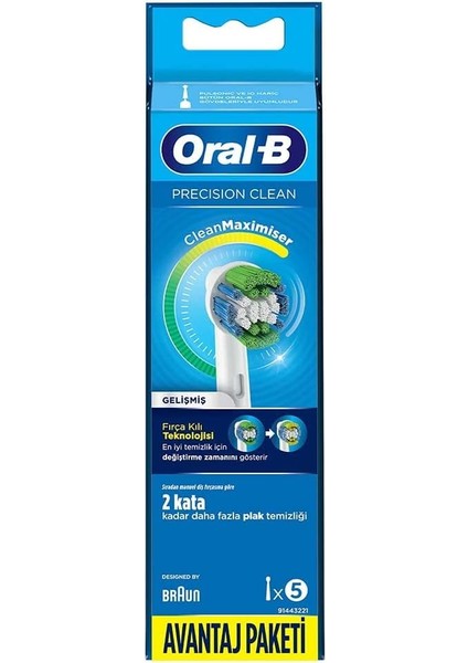 Oral-B Precision Clean 4+1 Cleanmaximizer Teknolojili Yedek Fırça Başlığı