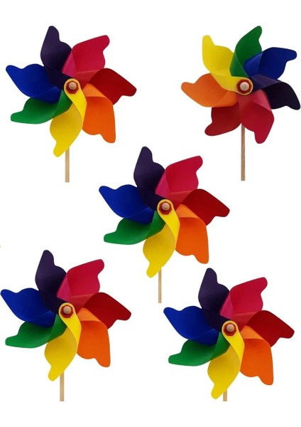 Rüzgar Gülü 5 Adet Çap: 16 cm