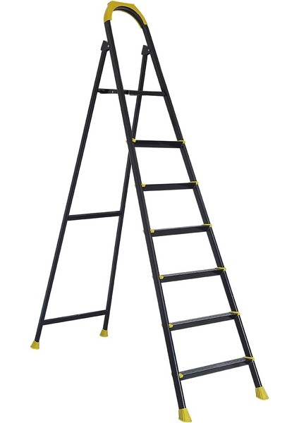 Zigana Hardy Özel Tasarım Hafif Merdiven, Kaymaz,özel Üçgen BASAMAKLAR,125 kg Taşıma Kapasitesi, (6+1)