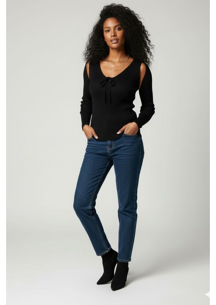 Kadın Taş Kum Bej Üst Kalite Dokuma Uzun Kollu Fitilli Bluz Body modelleri