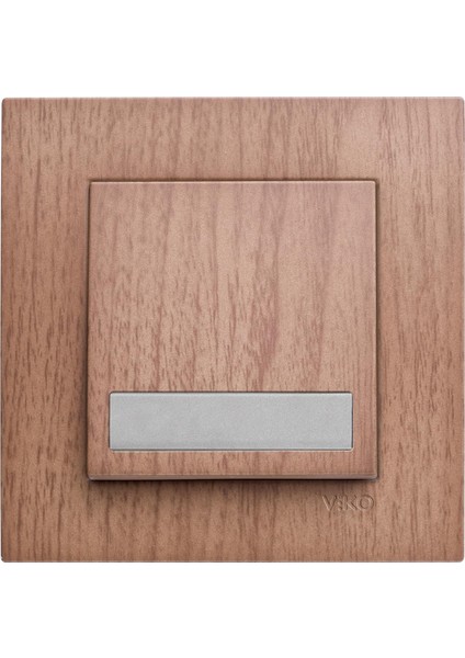 Novella Ceviz Işıklı Etiketli Zil 24V Çabuk Bağlantı Vakumlu Paket