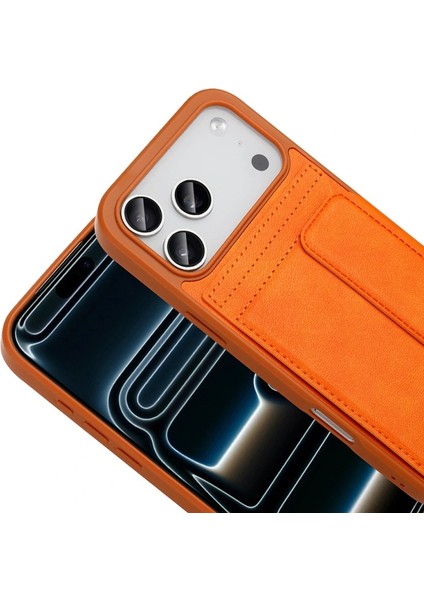 Apple iPhone 17 Pro Kılıf Pu Deri Kartlıklı Redclick Sevilla Kapak modelleri