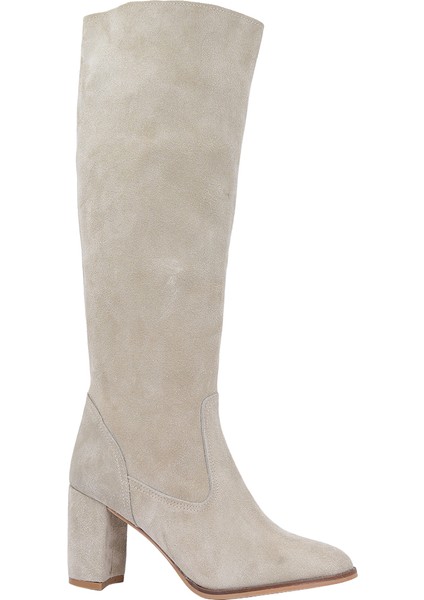 Hobby 26081S Hakiki Süet Deri Kadın Topuklu Çizme fiyatları