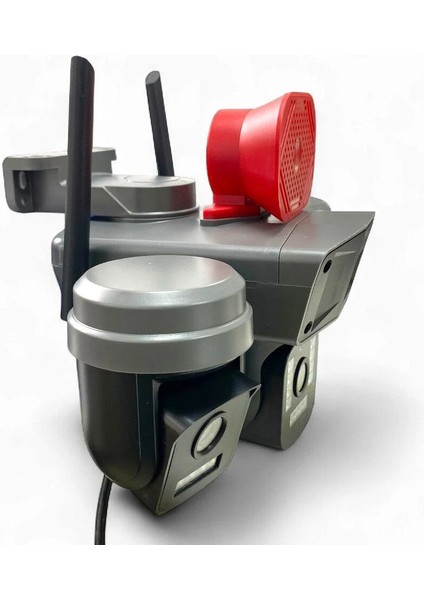 S308 128GB 3 Kameralı 6MP 4K UltraHD Wifi Kamera Siren Gece Görüş indirimleri