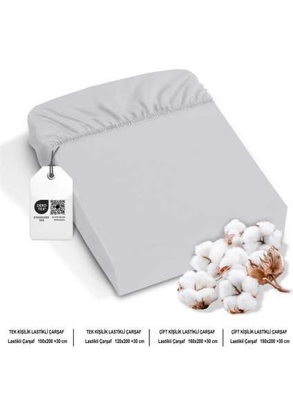 %100 Pamuk Bambu Lastikli Çarşaf