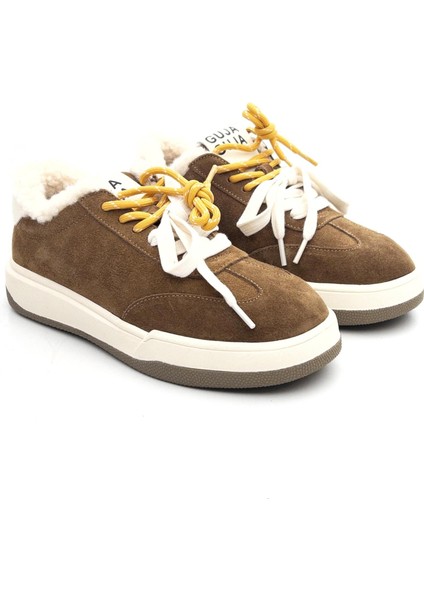 25K372-2 Kadın Süet Deri Içi Kürklü Sneaker Ayakkabı fırsatları
