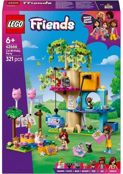 LEGO Friends Kedi Doğum Günü Partisi ve Ağaç Ev 42666 fırsatları