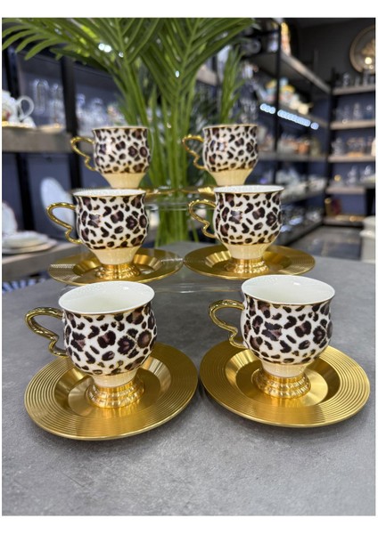 Ortigia 6 Lı Kahve Fincan Takımı Leopar fiyatları