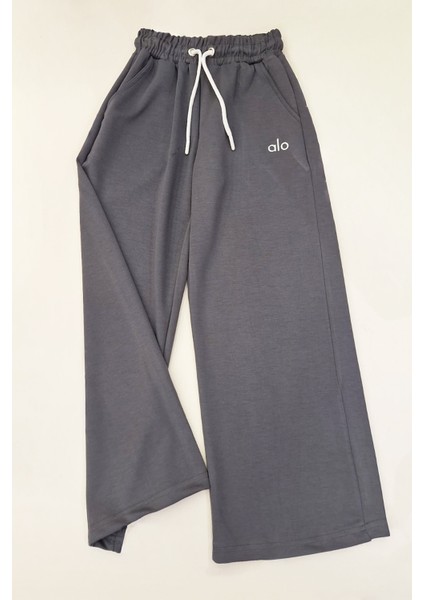 Kız Çocuk Doble Face Kumaş Geniş Paça Eşofman Alt 10-15 Yaş 12318 modelleri