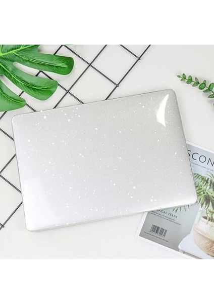 MacBook Pro 14.2 Inç Kılıf – M1-M2-M3-M4 Çip A2442 A2779 A2992 A2918 A3112 A3401 A3185 Uyumlu, Simli Kristal Parlak Sert Kapak, Pürüzsüz Yüzey, Darbeye Dayanıklı Ince Koruma Şeffaf fırsatları