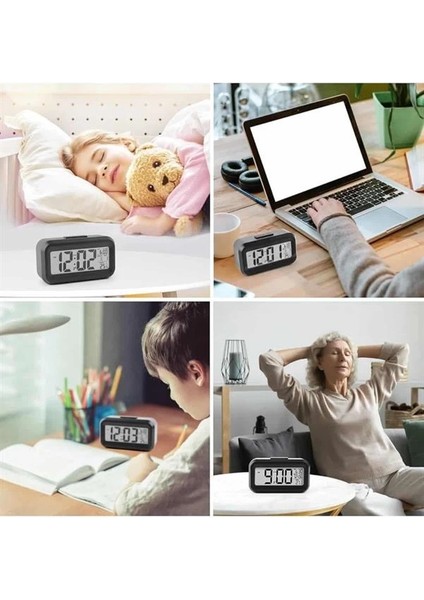 Dijital Işıklı Alarmlı Çalışma Masası Ekran Pilli Çalar Saat fırsatları