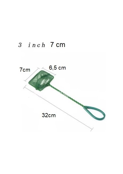 Akvaryum Balık Yakalama Kepçesi 3 inç 7 cm (3791) fiyatları