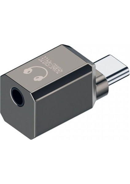 Ses Adaptörü Tip C Usb-C Dac 3.5mm Hifi Ses Aux ve Mıc Ses Kartı 384KHZ 32BIT Adaptör KT02H20 Uyumlu Omtp Ctıa Dizüstü Tablet Telefon ile