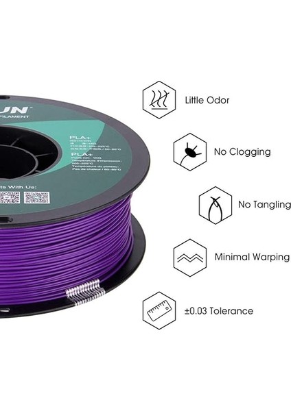 Pla + Filament 1.75 mm Mor indirimleri