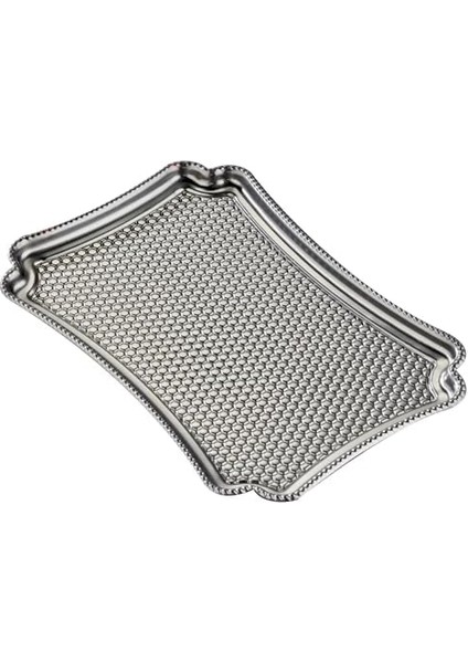 Çelik Servis Tepsisi, Parmak Izi Yapmaz, 28X19 cm modelleri