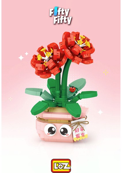 Loz Mikro Blok Serisi Nergis Figürü 430 Parça Oyuncak Yapım Seti FFLZ-8841 modelleri