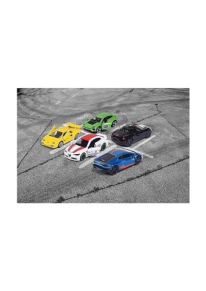 212053178, Italyan Rüyası Arabalar 5'li Hediye Seti, Die-Cast (Metal), Alfa Romeo ve Lamborghini, Lisanslı, Dream Cars Italy With 5 Cars indirimleri