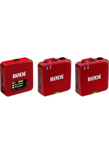 Wireless Go (Gen 3) - Üçüncü Nesil, 32-Bit, Çift Vericili, Kayıt Özellikli Kablosuz Mikrofon Seti (Kırmızı)