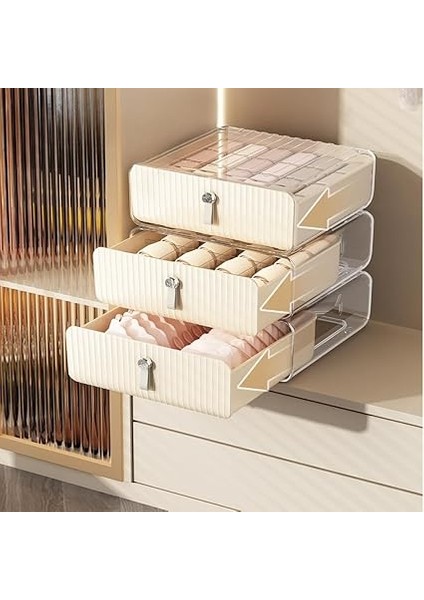 16 Bölmeli Dolap Içi Çorap ve Iç Çamaşır Düzenleyici Kutu – Şeffaf Kapaklı, Çekmeceli Organizer, Çok Gözlü Saklama Kutusu fırsatları