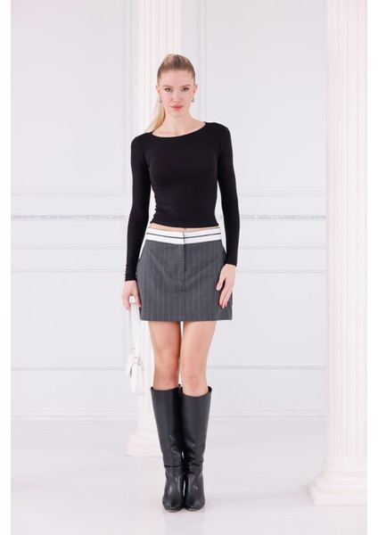 Buzzy Kumaş Uzun Kollu Kayık Yaka Bluz indirimleri