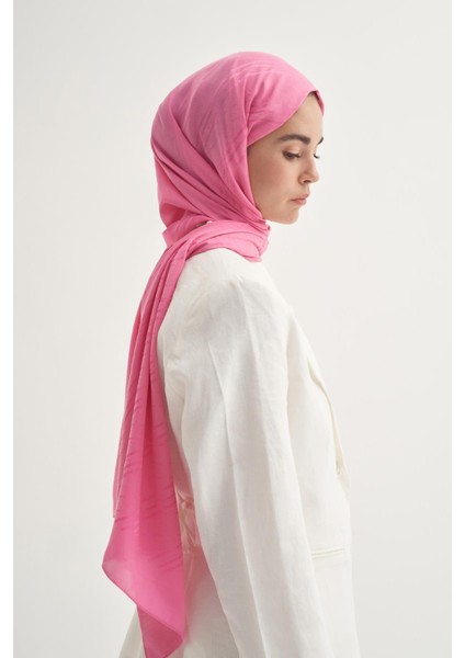 Simetrik Jakar Italyan Ipekli Şal Koyu Pembe fiyatları