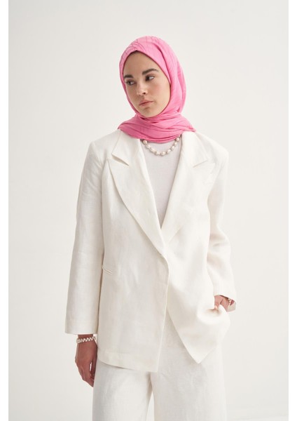 Simetrik Jakar Italyan Ipekli Şal Koyu Pembe indirimleri